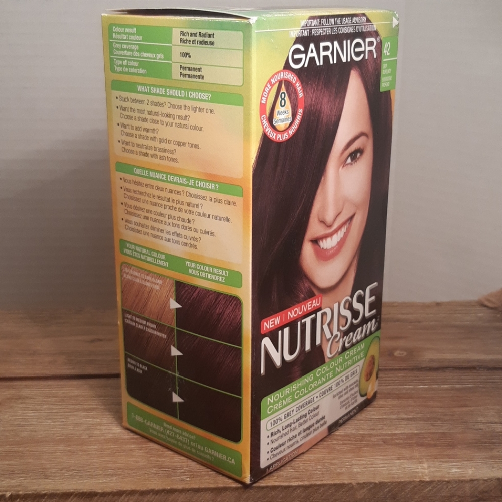 3/15$ Garnier Nutrisse deep burgundy 42